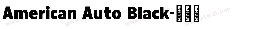 American Auto Black字体转换